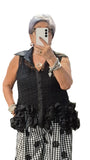 26/A.Sheer Ruffle Hem Top- 2 Options Available