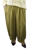 38.Olive Green Bella Blue Balloon Trousers