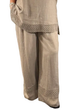 8/A/B.Crochet Trim Wide Leg Trouser-2 Options Available
