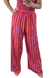 10/25.Tie Waist Wide Leg Striped Trousers-2 Options Available