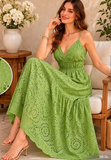 Broderie Anglaise Tired Maxi Dress-2 Options Available