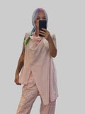 Asymmetrical sleeveless shirt